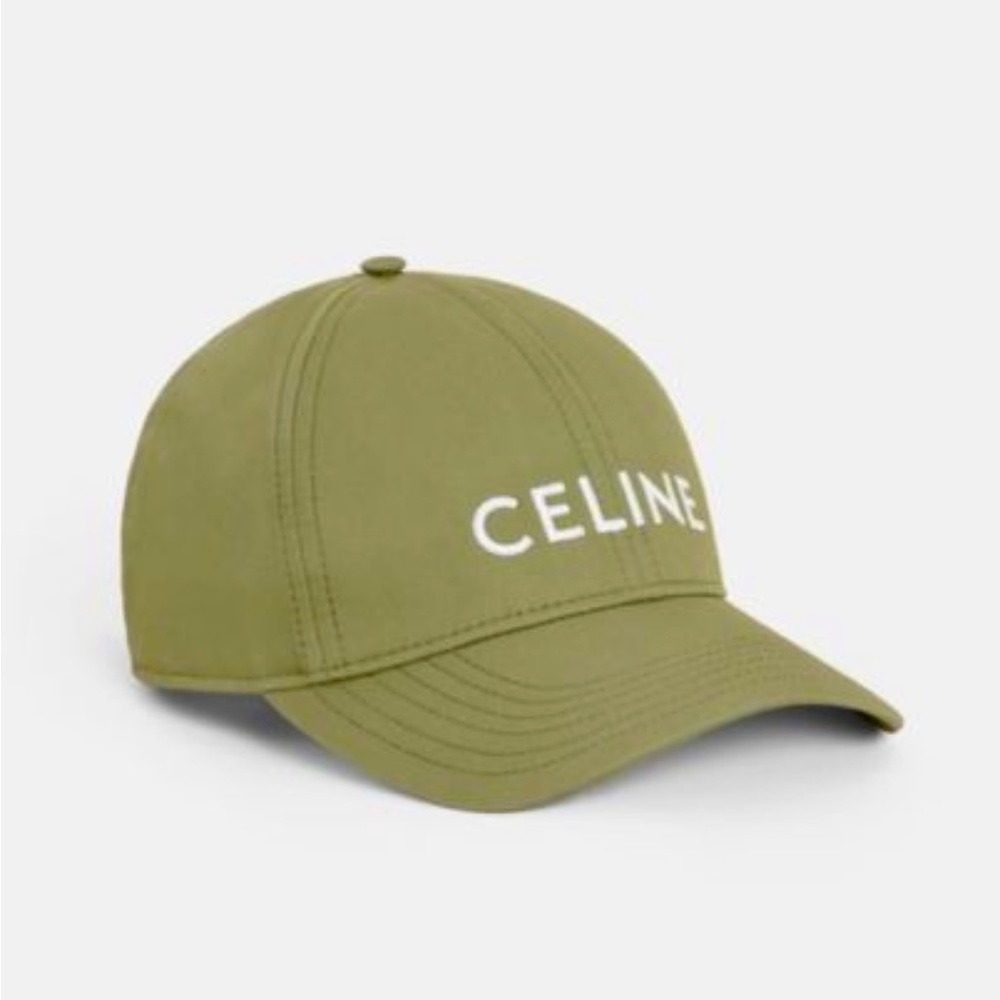 CELINE BASEBALL CAP IN COTTON
VERT GRISE WOMENS SIZE MEDIUM